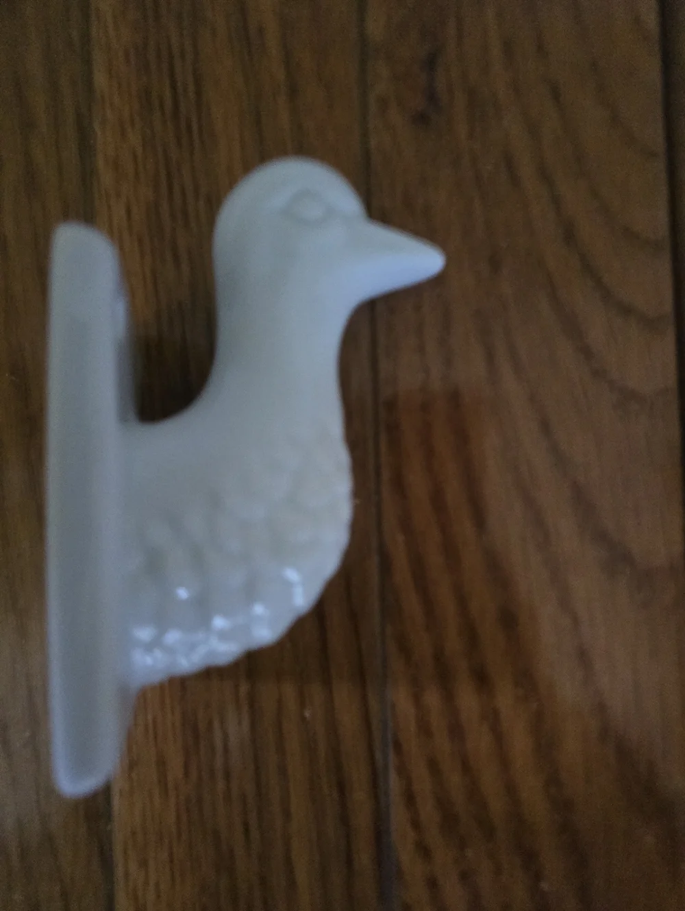 Vintage Duck/goose Ceramic Apron Towel Ring Holder